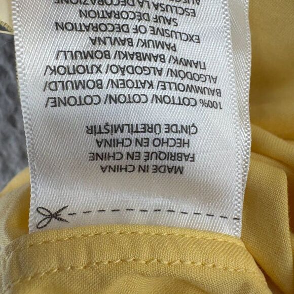 Ralph Lauren Featherweight Twill Button-Down Shirt Yellow Short Sleeve Men’s S - Picture 10 of 11